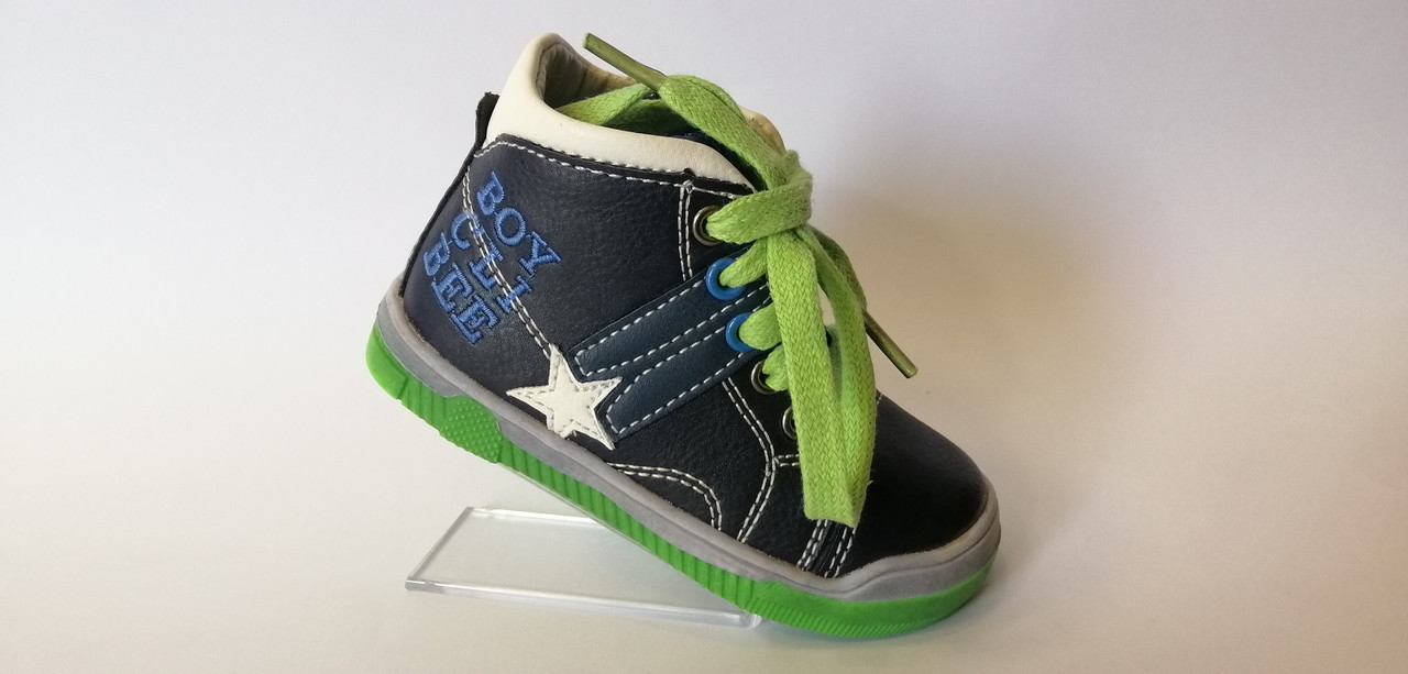 

Ботинки для мальчика Clibee 5212 FD blue чёрные р. 23-15,3 см