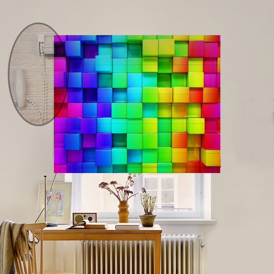 

Римская штора система Lux Coullise InHt Фотопечать Абстракция 00-284 Блэкаут 250х170 см