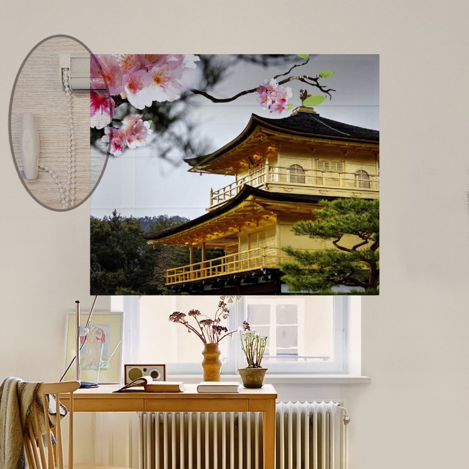 

Римская штора система Lux Coullise InHt Фотопечать Япония 00-364 Блэкаут 90х170 см