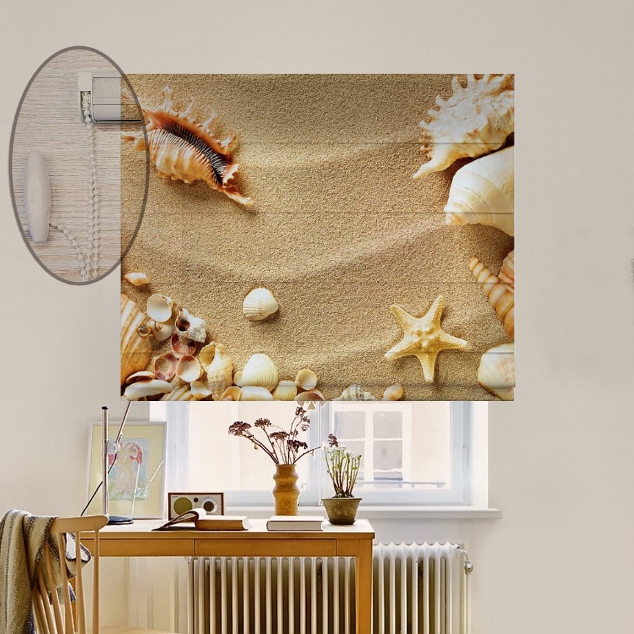 

Римская штора система Lux Coullise InHt Фотопечать Море 00-076 Блэкаут 230х170 см