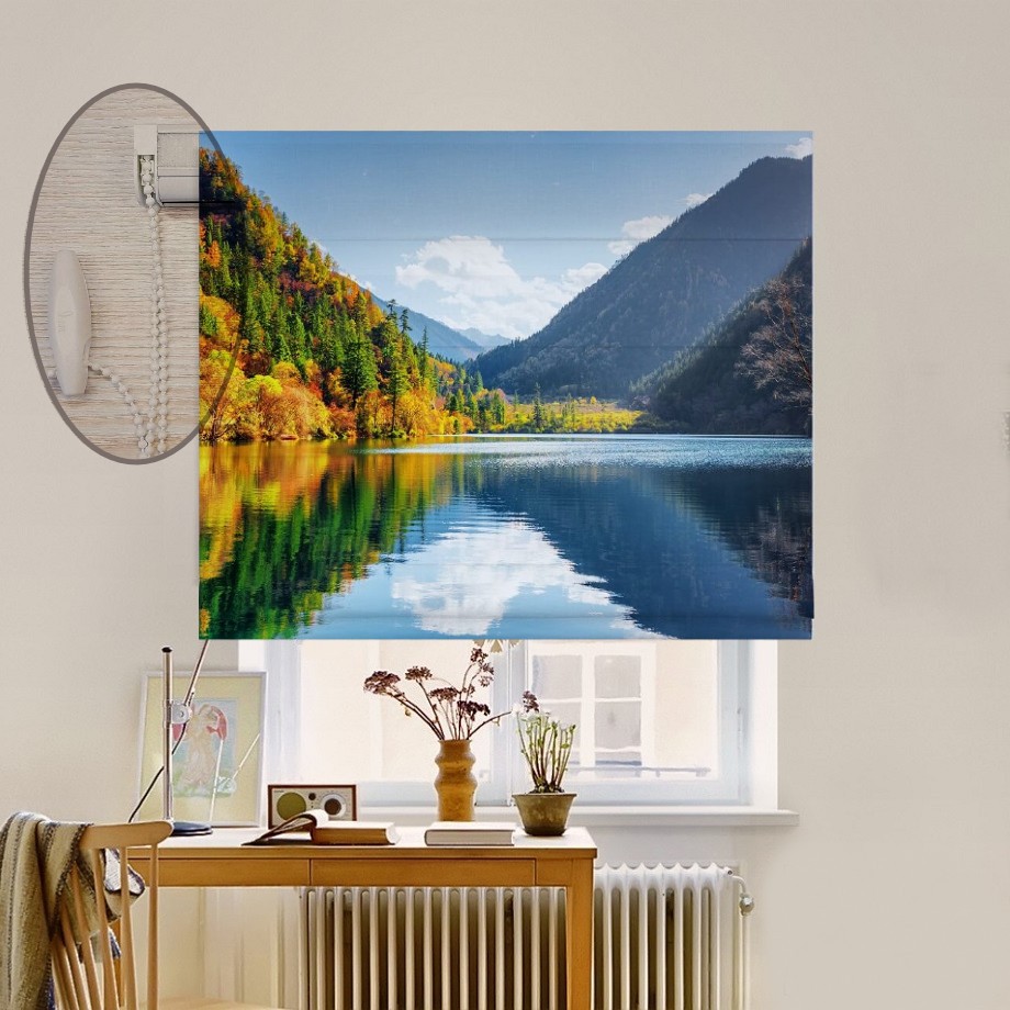 

Римская штора система Lux Coullise InHt Фотопечать Природа 05-101 Блэкаут 50х170 см