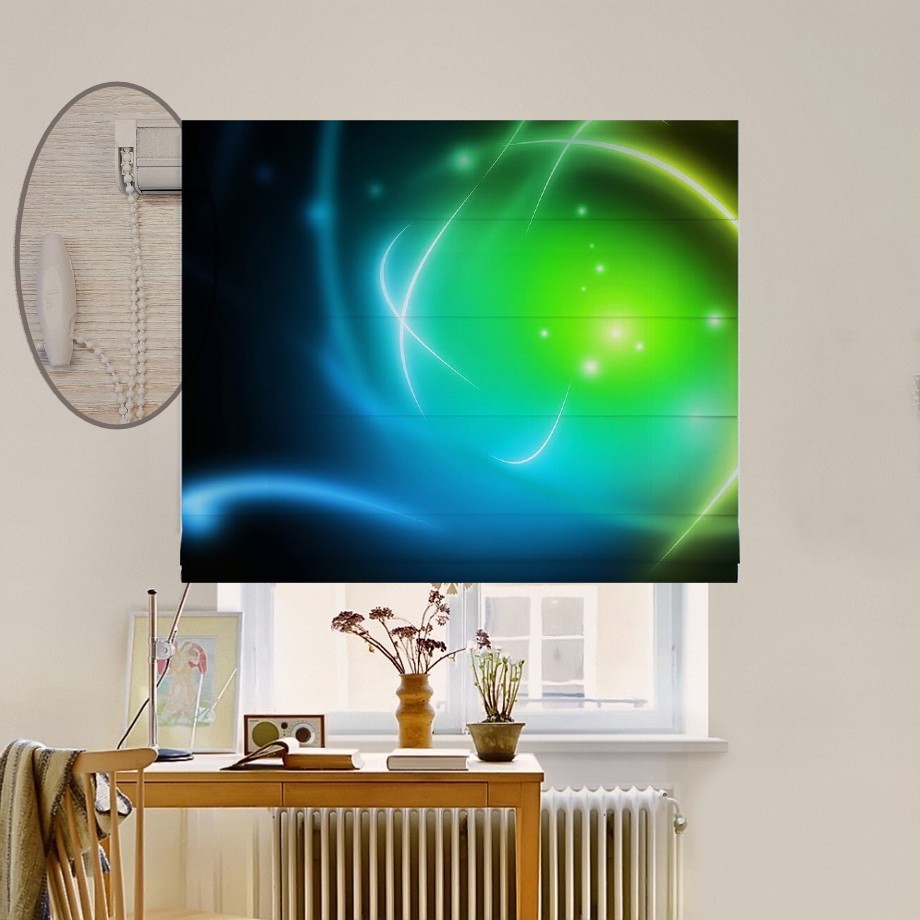 

Римская штора система Lux Coullise InHt Фотопечать Абстракция 13-316 Блэкаут 100х170 см