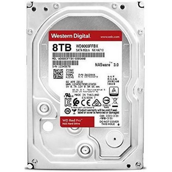

HDD SATA 8.0TB WD Red Pro NAS 7200rpm 256MB (WD8003FFBX)