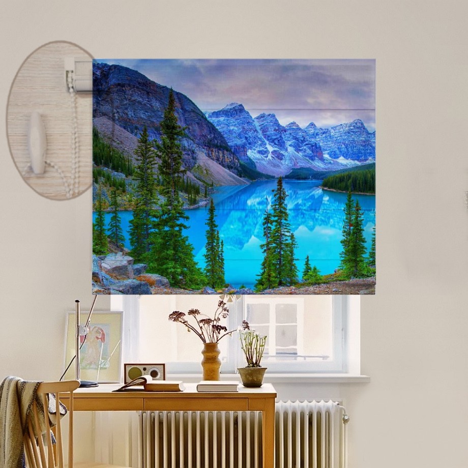 

Римская штора система Lux Coullise InHt Фотопечать Природа 00-019 Блэкаут 130х170 см