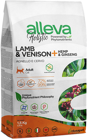 Alleva Holistic Cat Adult Lamb Venison 1.5