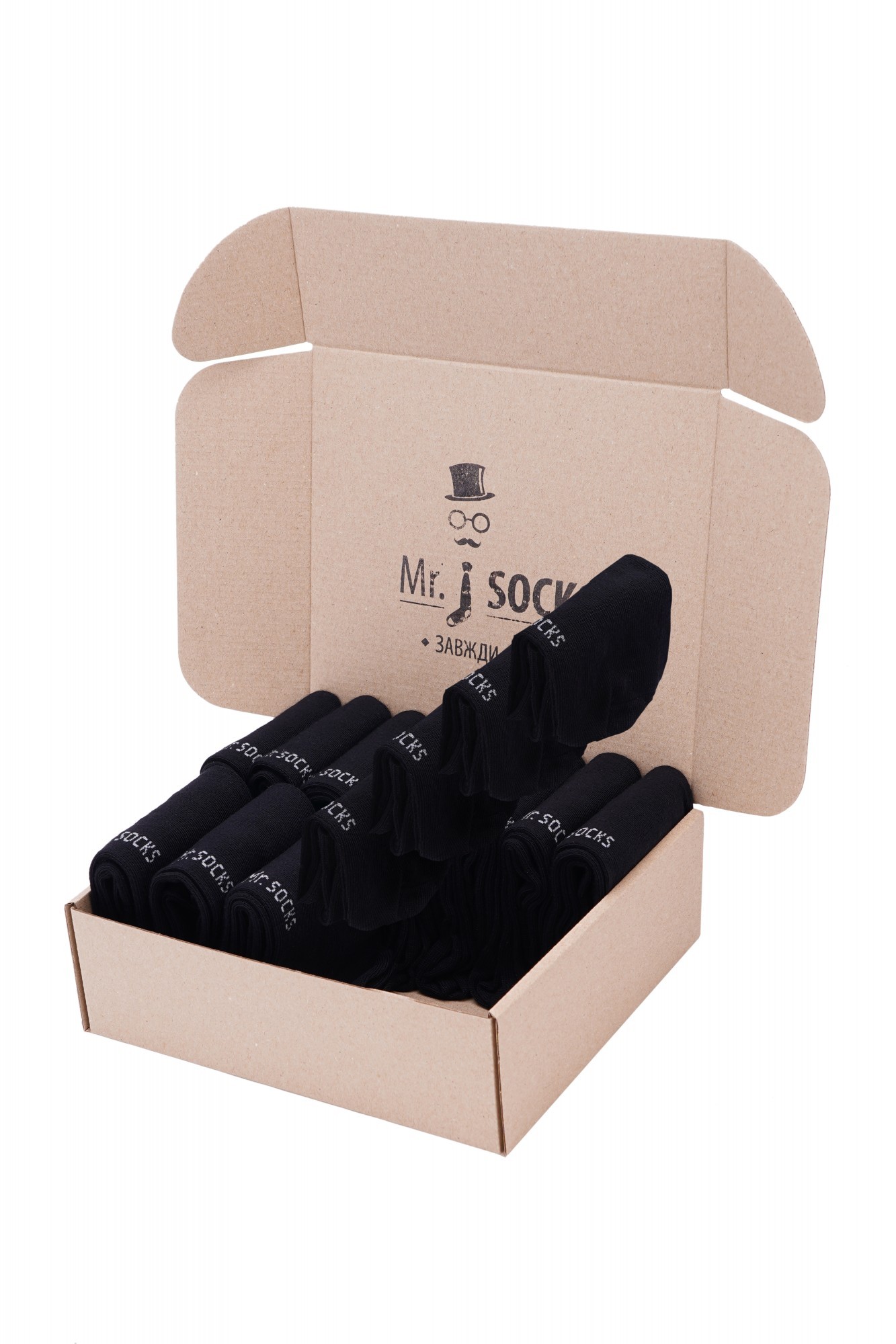 

Подарунковий набір шкарпеток Mr.SOCKS Premium BLACK для чоловіків, 15 пар