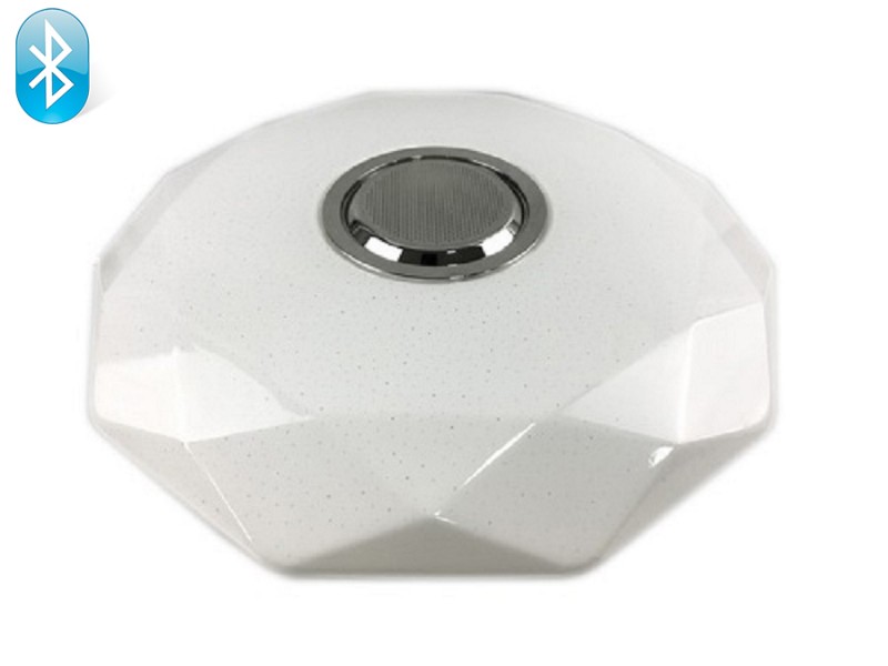 

Светодиодный светильник Luxel 410х95мм IP20 с Bluetooth динамиком и пультом управления 48W (CLNR-48)