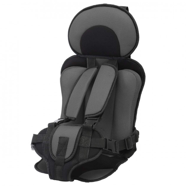 

Детское бескаркасное автокресло Child Car Seat 1-12 лет, до 36 кг Черно-серый