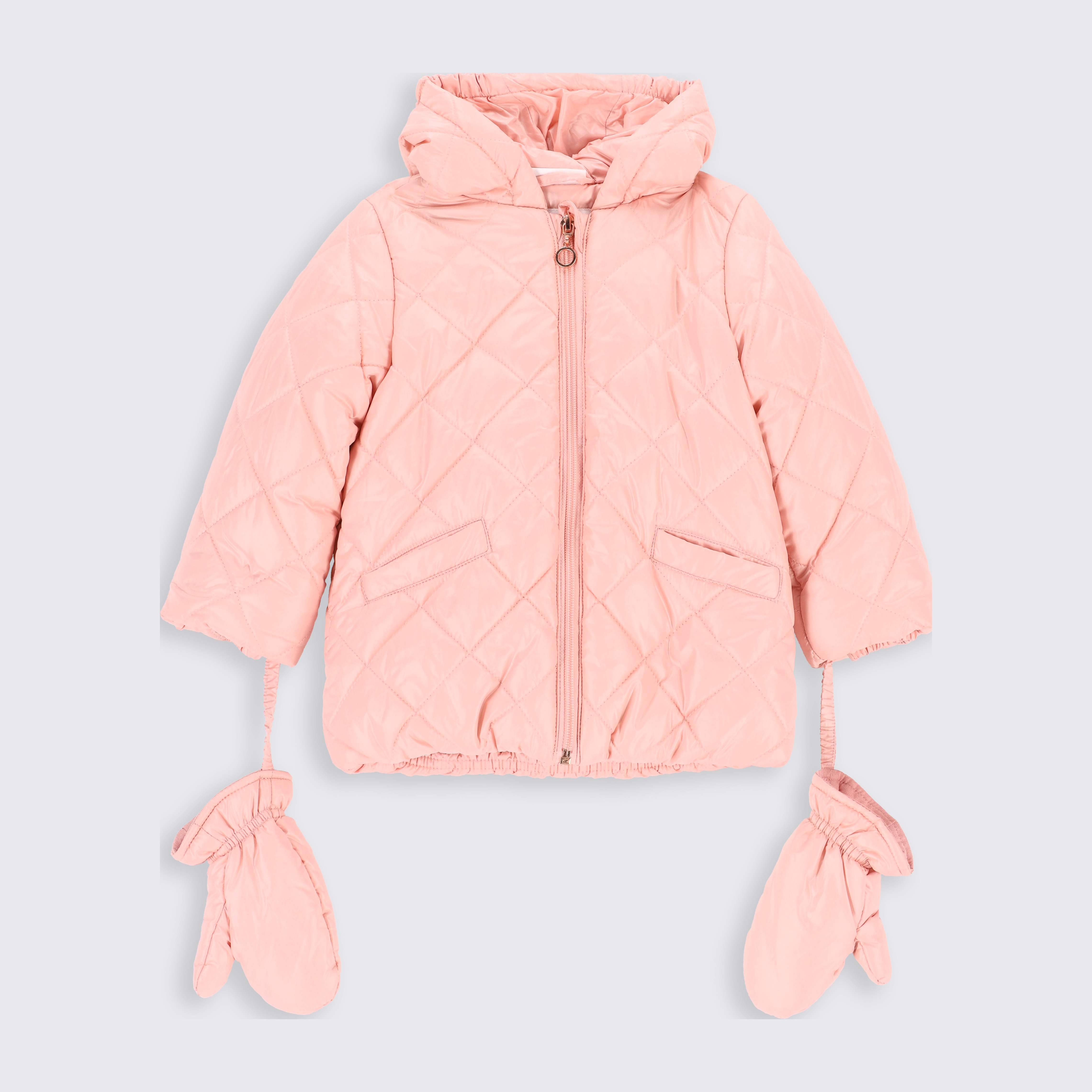 Акція на Дитяча зимова куртка для дівчинки Coccodrillo Outerwear Girl Newborn ZC2152101OGN-033 86 см Рожева від Rozetka