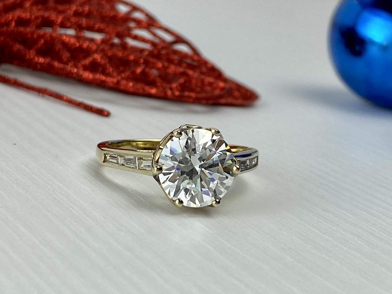 

Серебряное кольцо в позолоте с Фианитами Королева 262 Sky Jewelry 20 (7644)