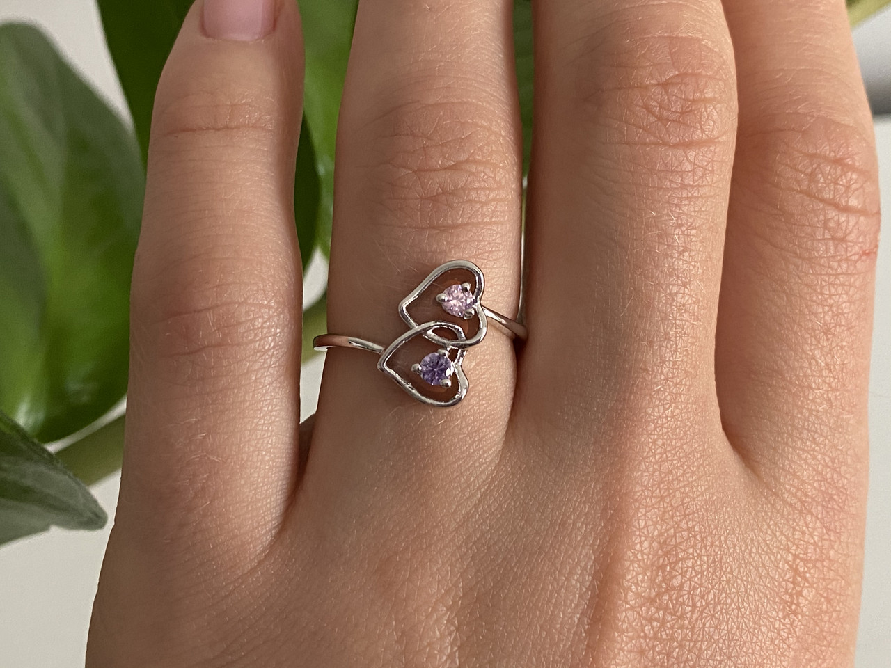 

Кольцо из серебра с Фианитами Сердца 8886 Sky Jewelry 17,5 (л2627)