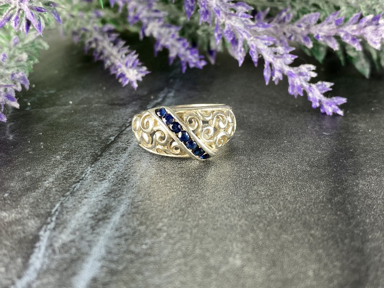 

Кольцо из серебра с Сапфирами 5261 Sky Jewelry 18,5 (986)