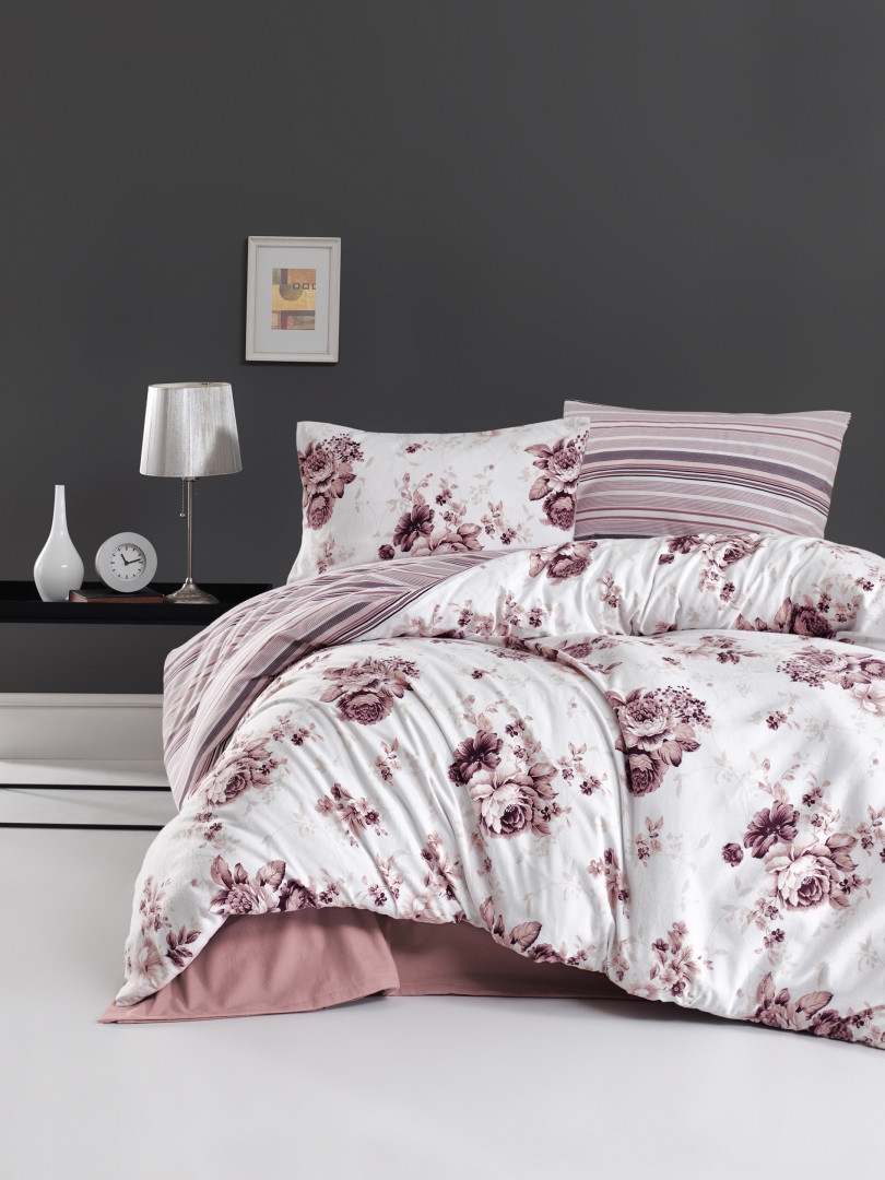 

Комплект теплого постельного белья евро Flannel от First Choice Jaden Pudra 200х220 см (FLN-36)