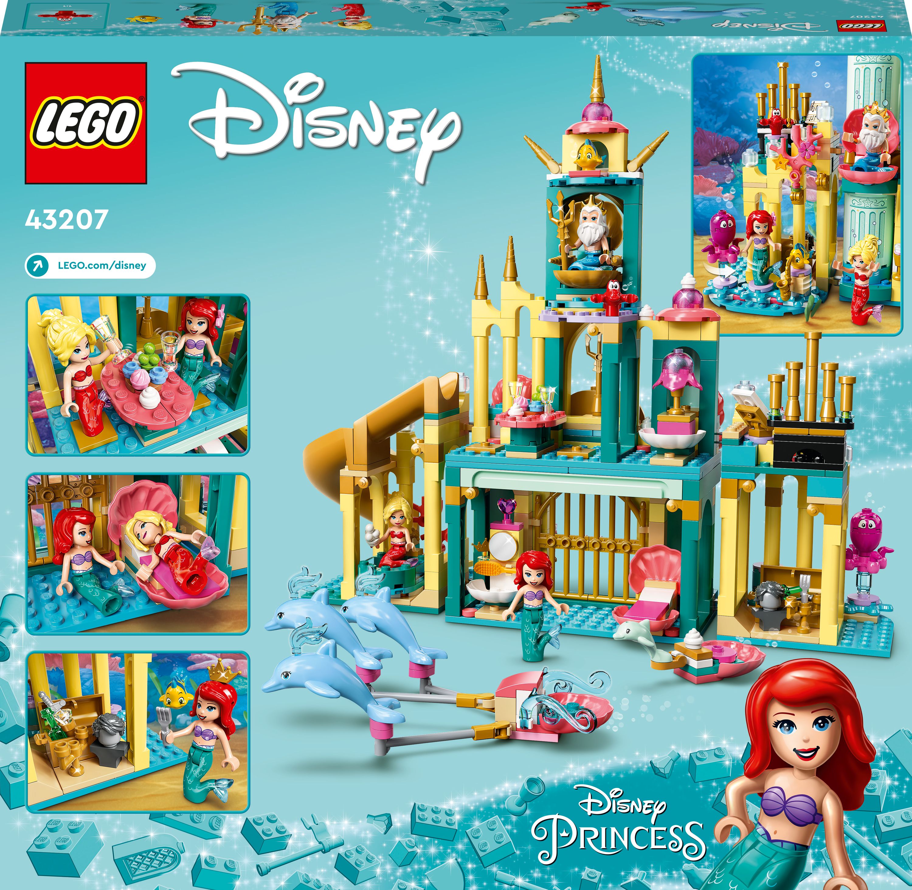 Конструктор LEGO Disney Princess Подводный дворец Ариэль 498 деталей  (43207) – фото, отзывы, характеристики в интернет-магазине ROZETKA | Купить  в Украине: Киеве, Харькове, Днепре, Одессе, Запорожье, Львове