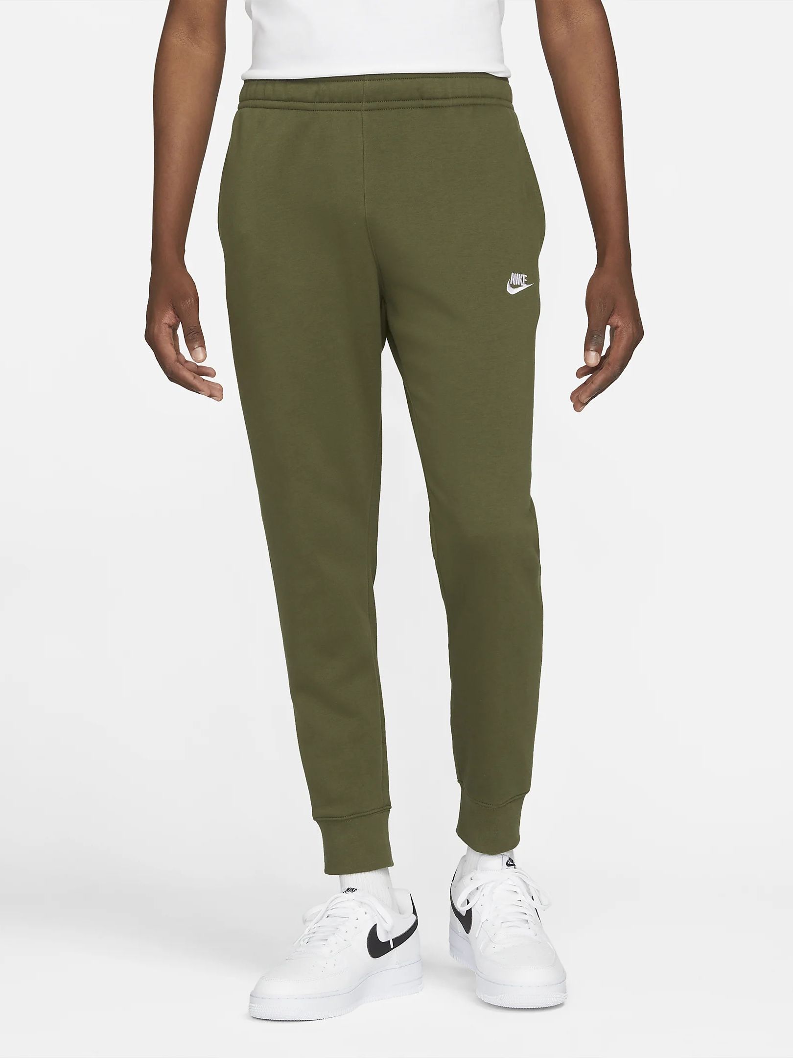 Акція на Спортивні штани чоловічі Nike Club Jogger BV2671-327 3XL Rough Green/Rough Green/White від Rozetka