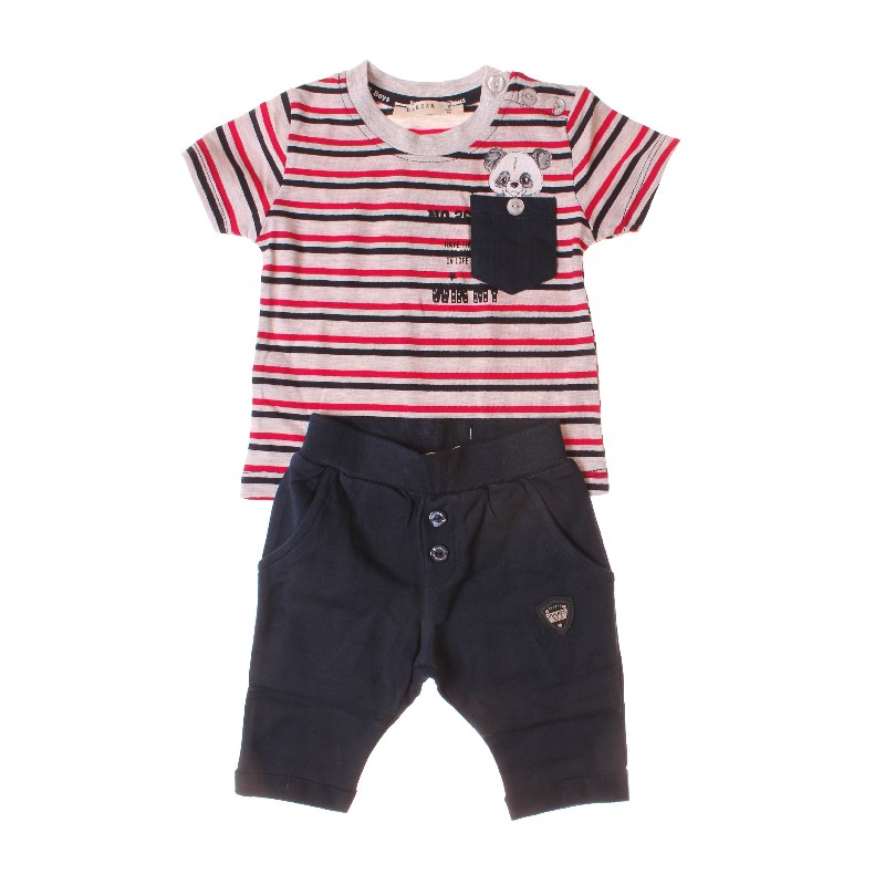 

Футболка + Брюки для мальчика BREEZE 14288 68 см м-бежевый/красный (322896)