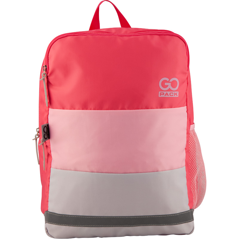 

Рюкзак подростковый GoPack Сity GO20-158М-2 розовый с серым