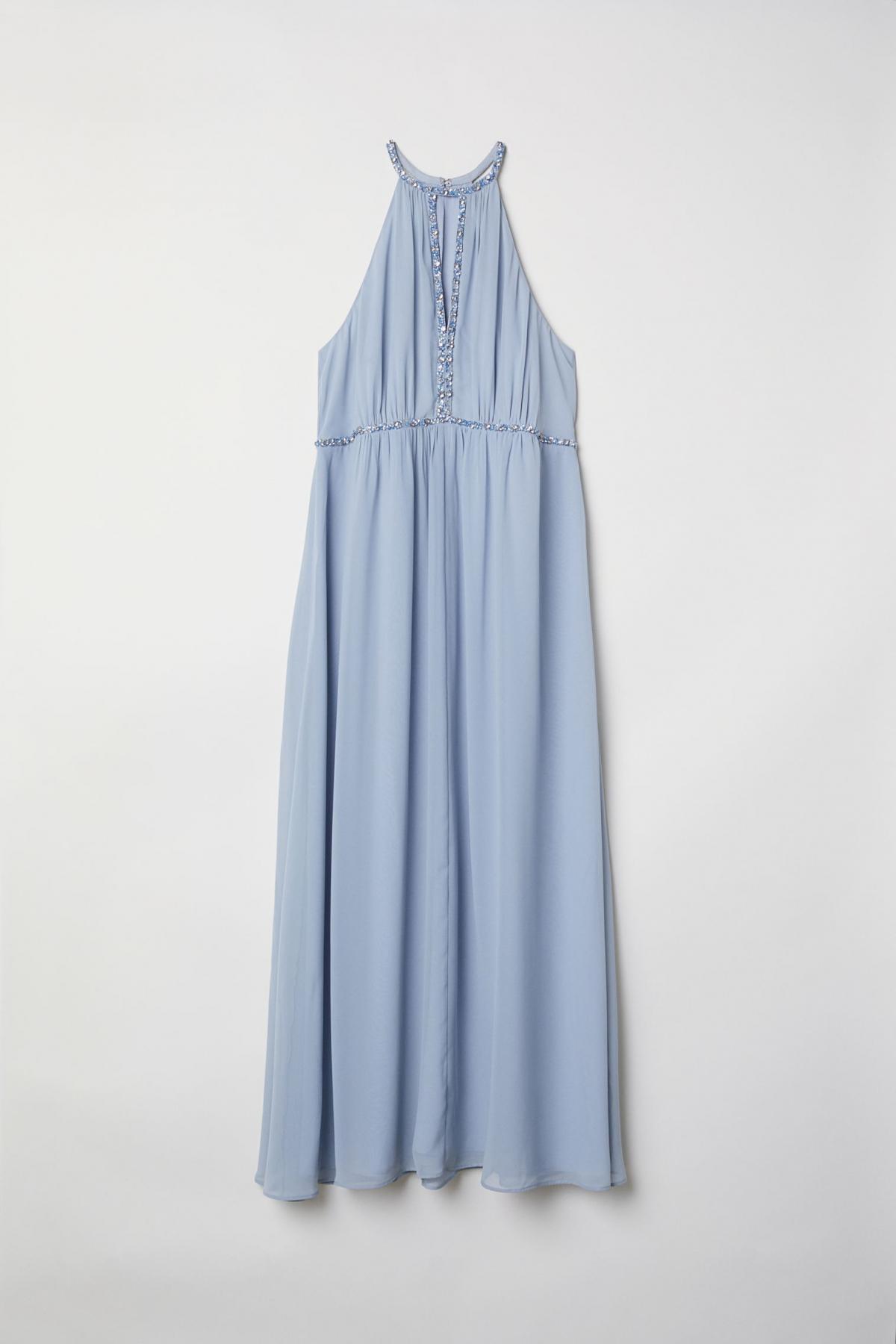 

Платье H&M  голубой 13016267947, Платье H&M 46 голубой 13016267947