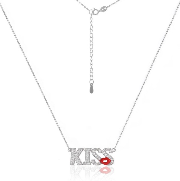 

Серебряное колье Shkatulka с фианитом Kiss Кл2Ф/813-0