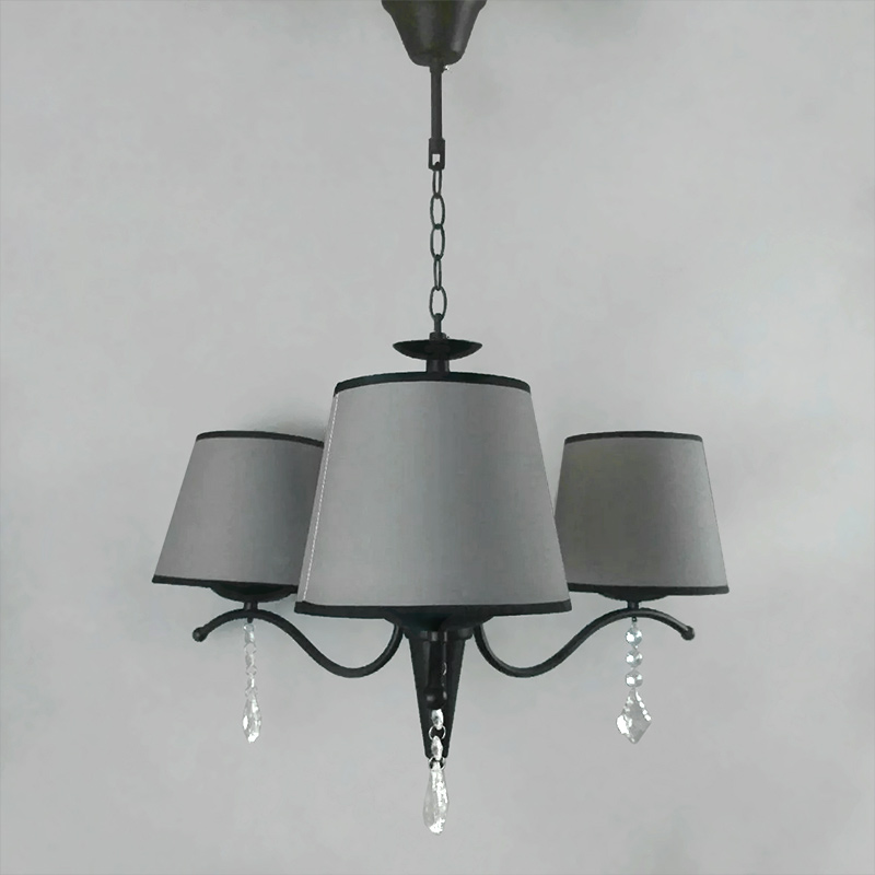 

Люстра подвесная Light House NM-15140/3 BK+BR черная