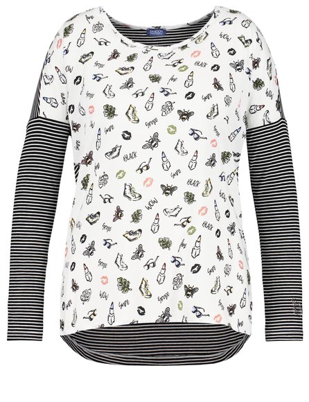 

Лонгслив Gerry Weber  Белый 872127.26025, Лонгслив Gerry Weber XL Белый 872127.26025
