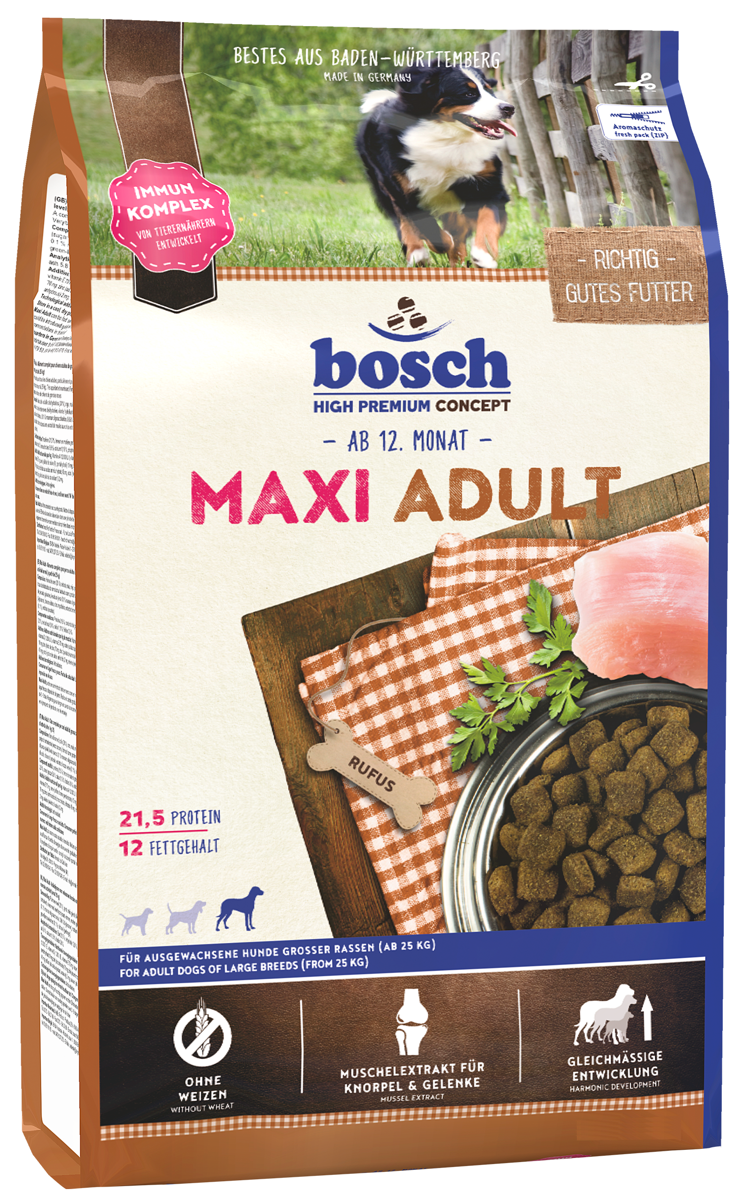 

Сухой корм для собак Bosch HPC Maxi Adult 15 кг (52100015)