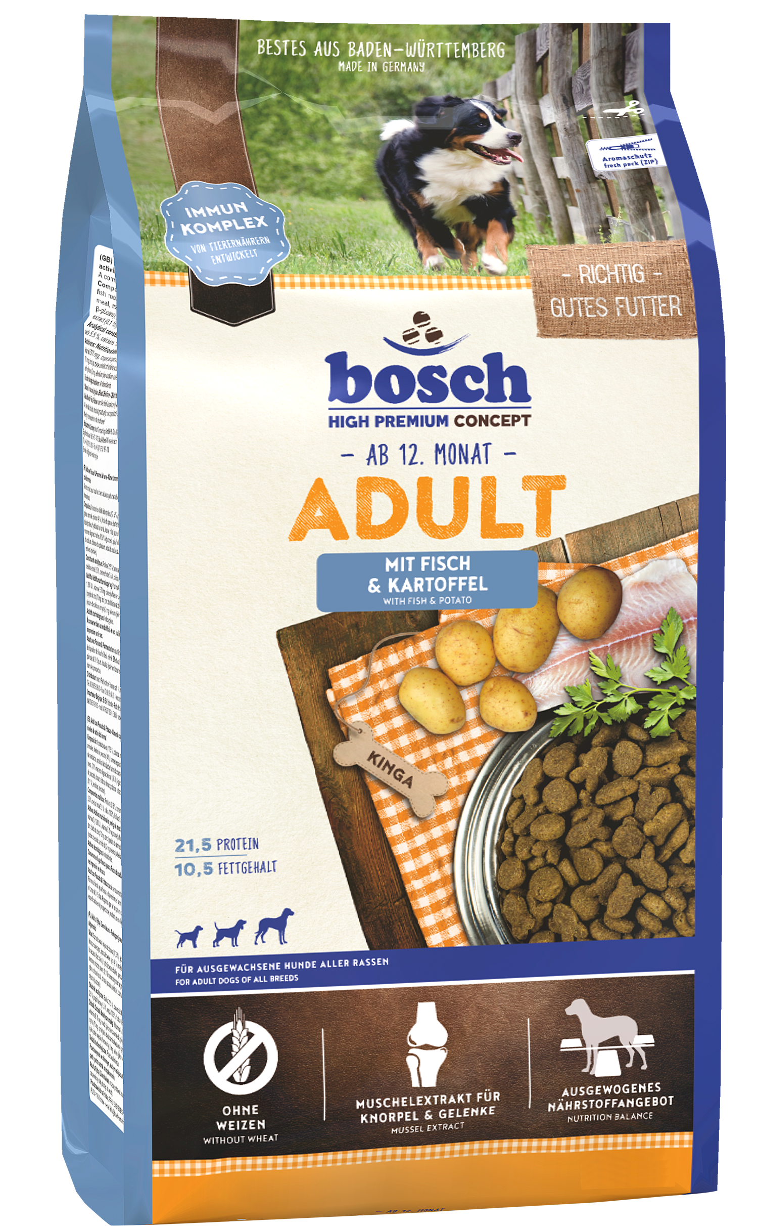 

Сухой корм для взрослых собак Bosch Adult рыба и картофель 3 кг (5222003)