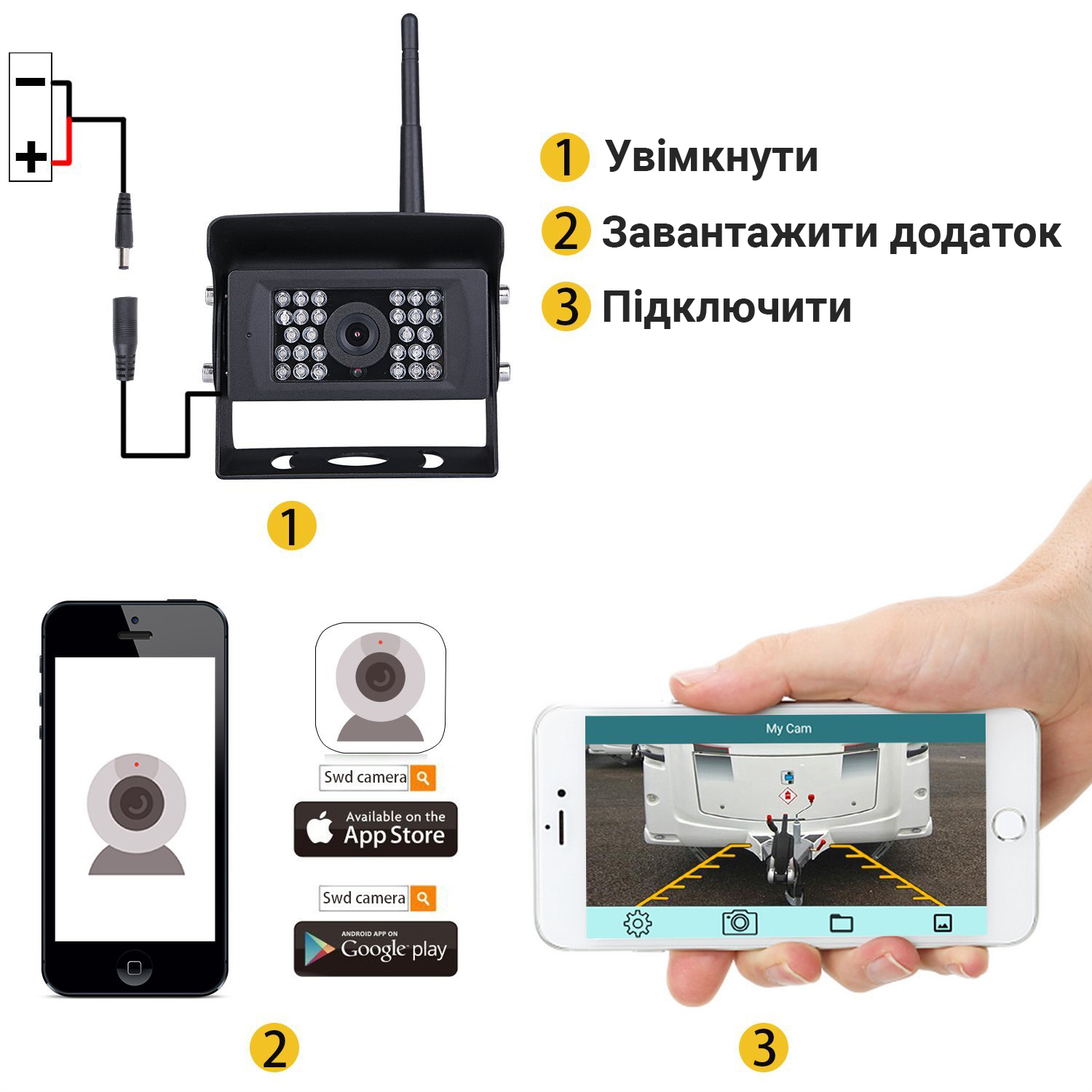 Беспроводная WiFi камера заднего вида для автомобилей Podofo F-0503,  приложение iOS/Android – фото, отзывы, характеристики в интернет-магазине  ROZETKA от продавца: You Smart | Купить в Украине: Киеве, Харькове, Днепре,  Одессе, Запорожье, Львове