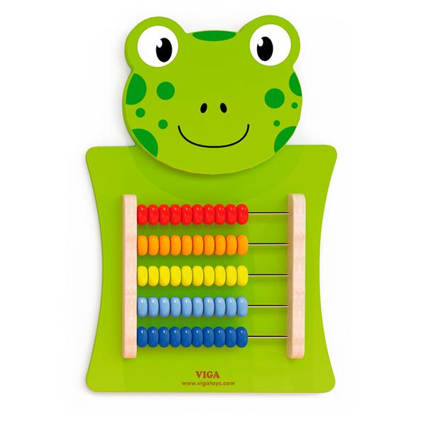 

Настенная игрушка Viga Toys Лягушка со счетами (50679)