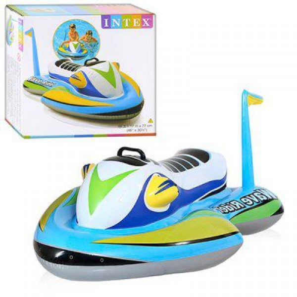 

Детский надувной плотик для катания Intex 57520 «Скутер», 117 х 77 см,увлекательная и устойчивая на воде игрушка изготовлена из плотного высококачественного винила,