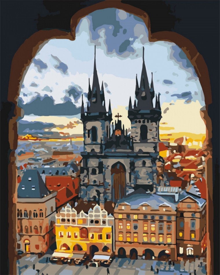 

Картина по номерам Злата Прага, 40x50 (КНО3568) (0079-2209)