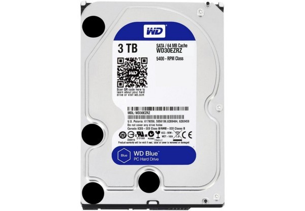 

Жесткий диск 3.5" 3Tb Western Digital Blue, SATA3, 64Mb, 5400 rpm (WD30EZRZ)