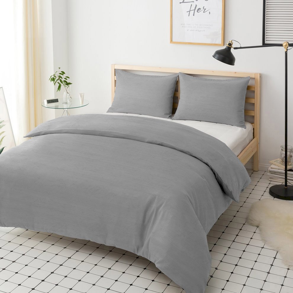 

Постельный комплект U-tek Hotel Collection Cotton Melange Grey полуторный