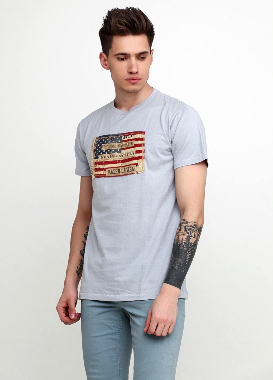 

Футболка мужская RALPH LAUREN М голубая 2106712