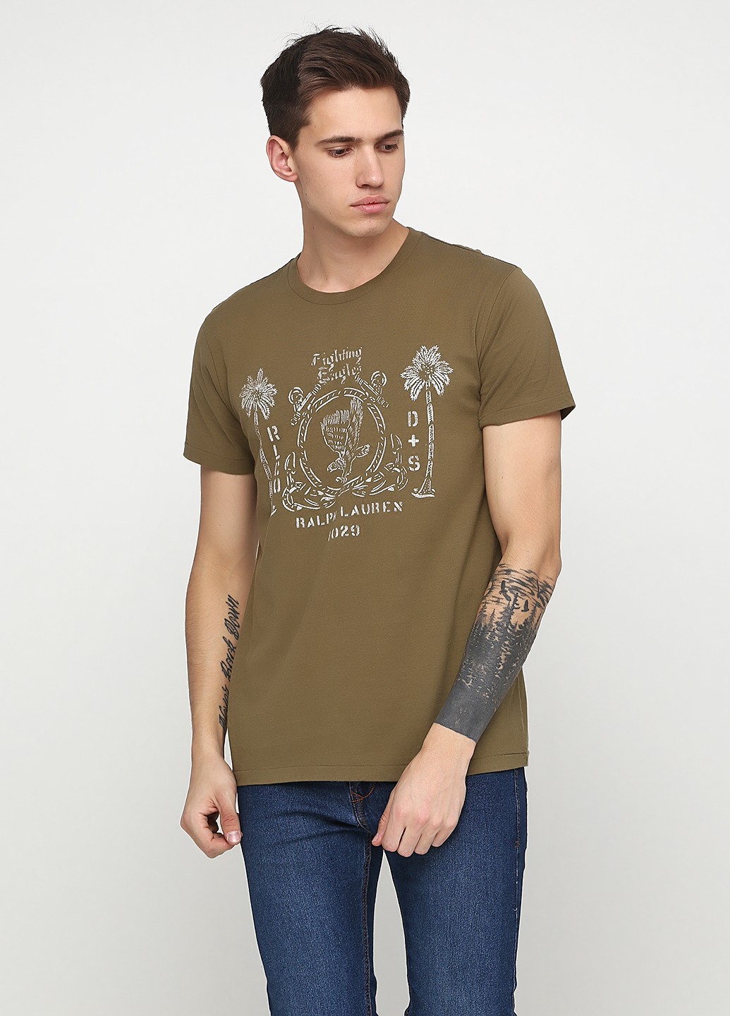 

Футболка мужская RALPH LAUREN М оливковая 2104908