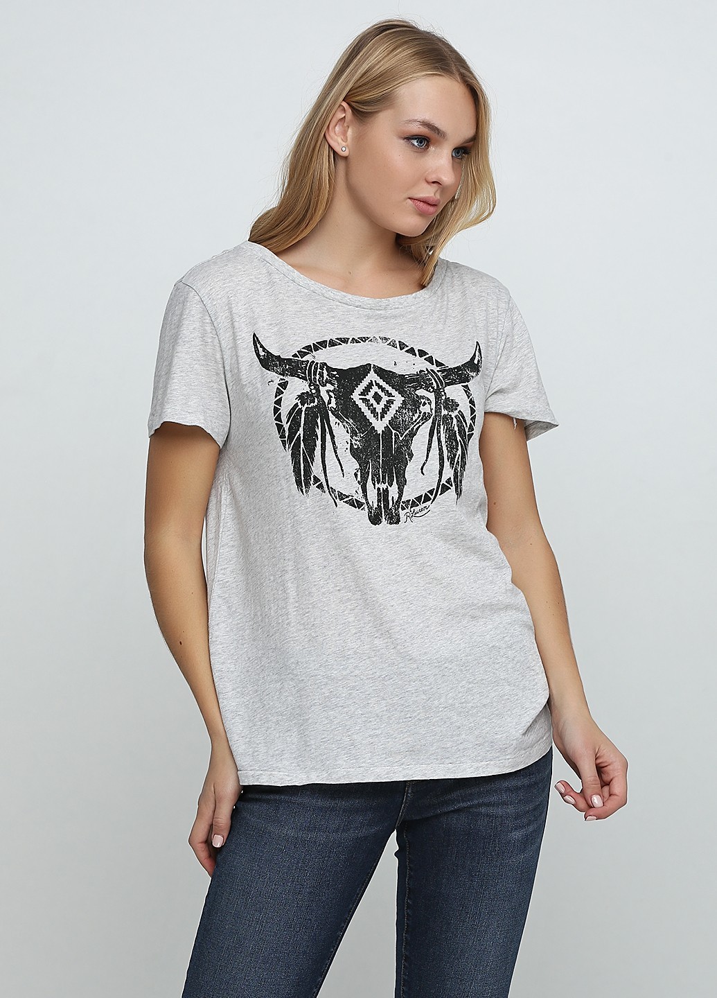 

Женская футболка RALPH LAUREN М серая 2103733