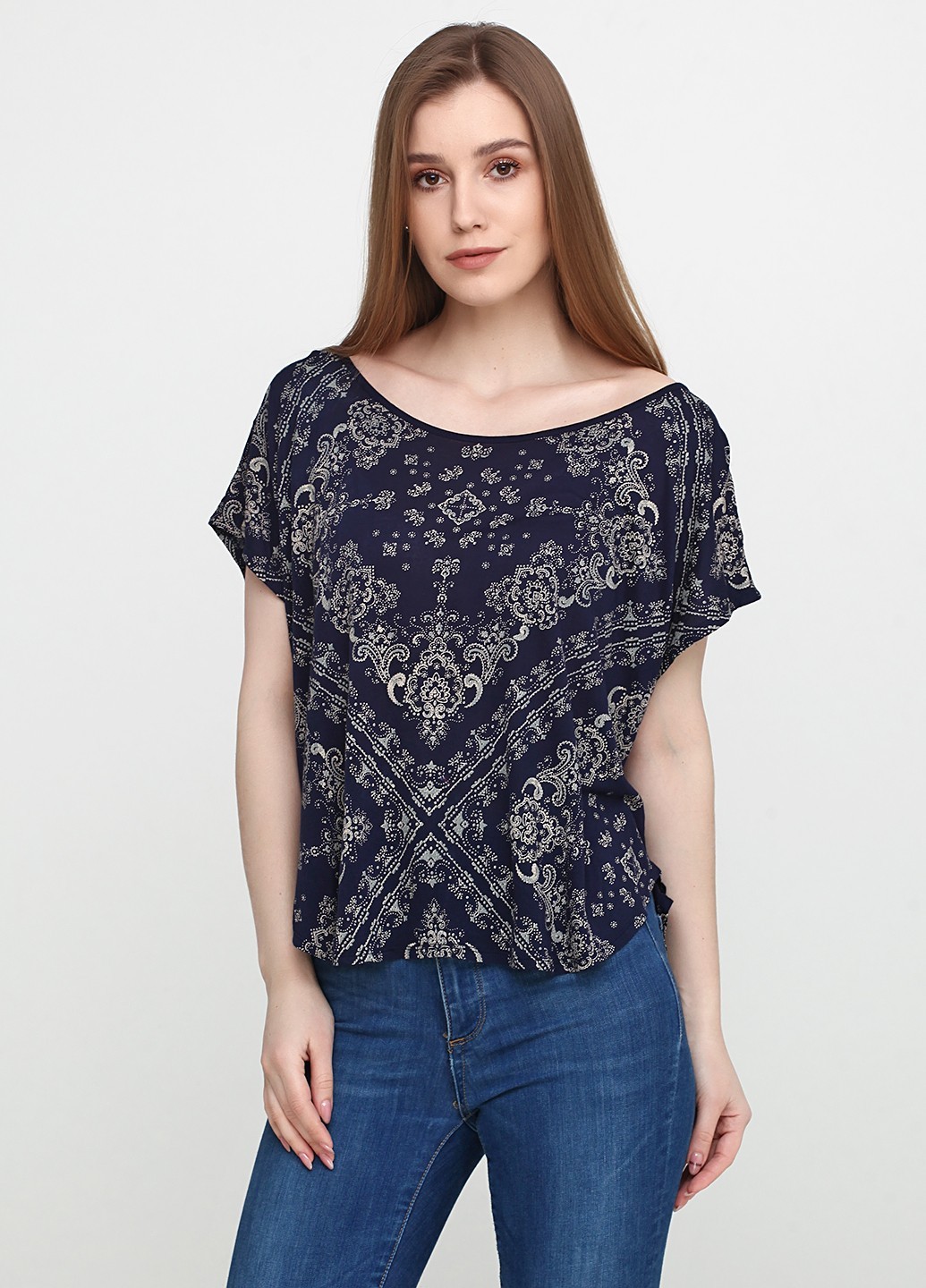 

Женская футболка RALPH LAUREN М синяя 2106929