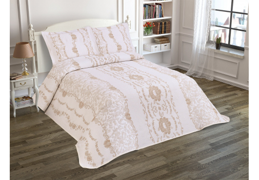 

Покрывало Jackline Pano Fiore Beige 240x260 Бежевый