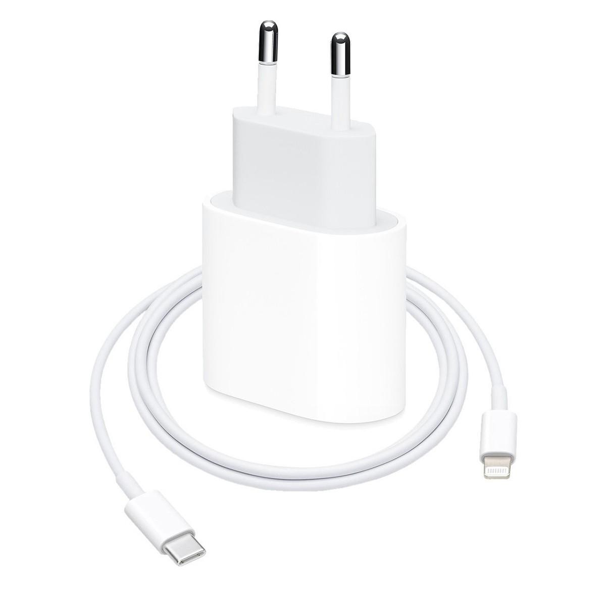 Комплект быстрой зарядки для Apple iPhone iPad, Блок 20W USB-C Power  Adapter (Type-C) + Кабель зарядки USB-C to Lightning – фото, отзывы,  характеристики в интернет-магазине ROZETKA от продавца: kostor | Купить в