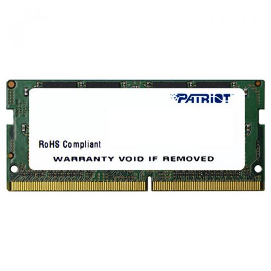 

Модуль памяти для ноутбука SoDIMM DDR4 8GB 2400 MHz Patriot (PSD48G240081S)