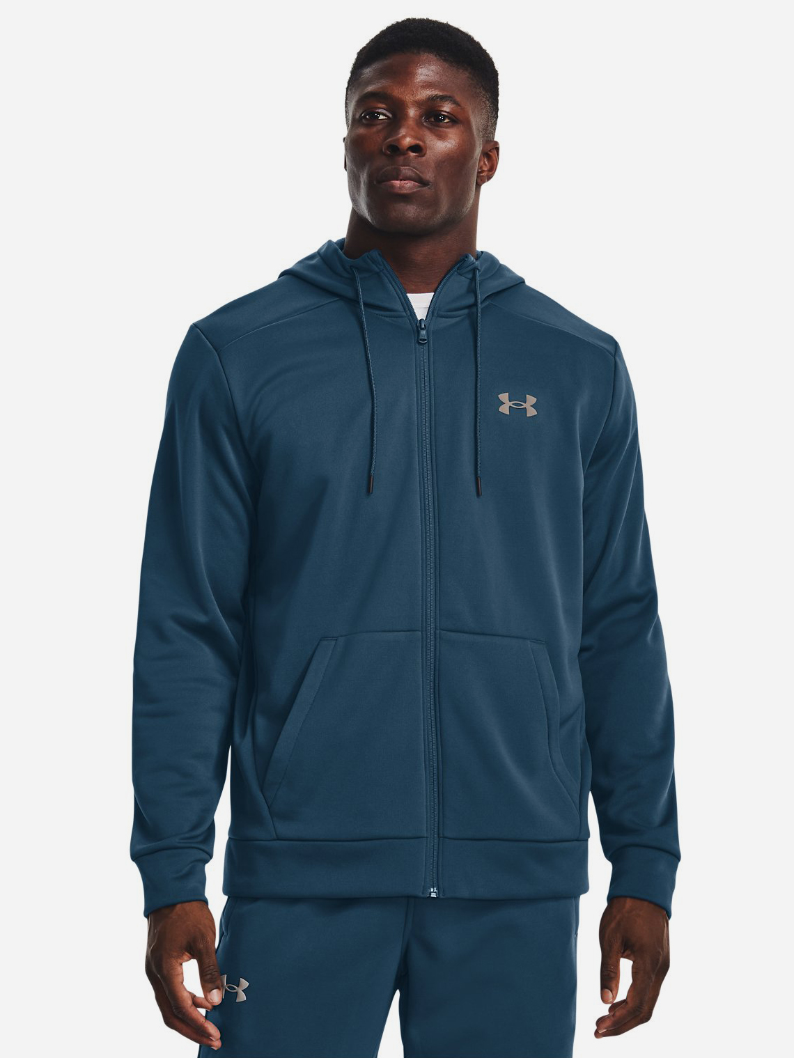 Толстовка утеплена Under Armour UA Armour Fleece Fz Hoodie-Blu 1373357 ...