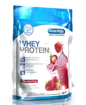 

Сывороточный протеин Quamtrax Whey Protein 2 кг - клубника