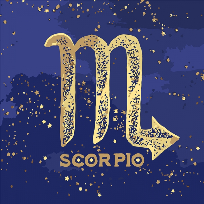 

Розпис по номрах Знак зодіаку Скорпіон з фарбою металік (КН9513)