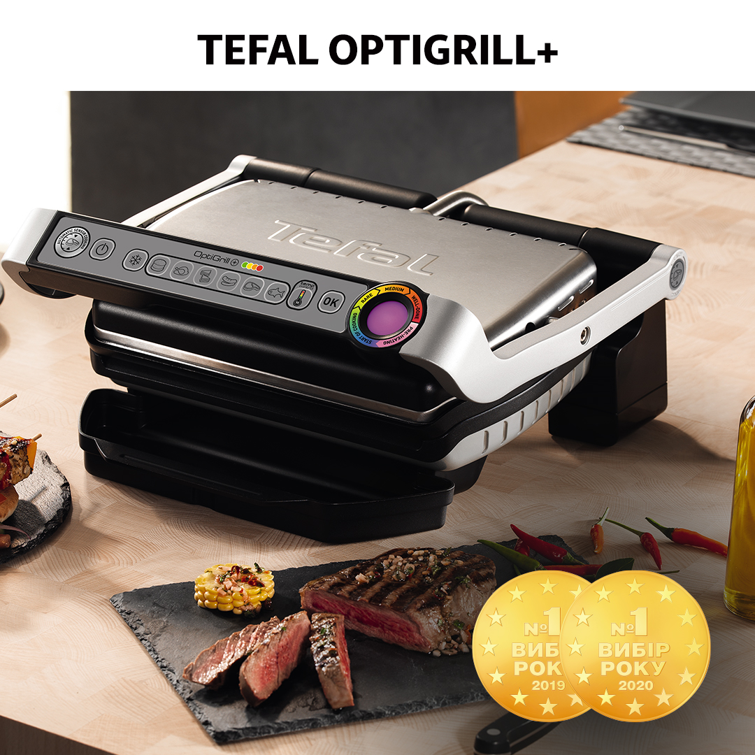 Electric grill Optigrill+ INOX EE GC712D34 Tefal 