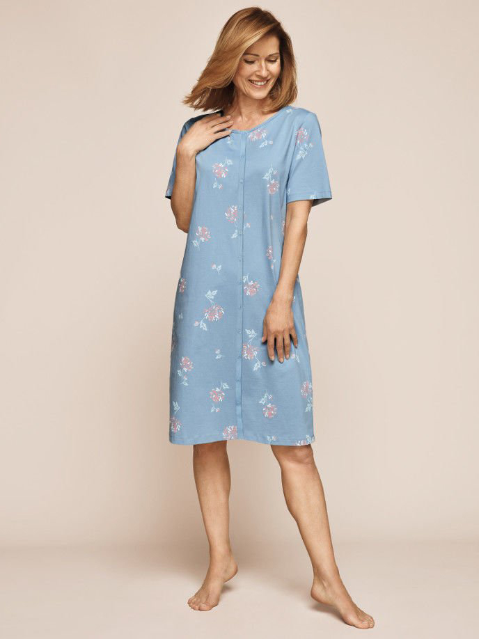

Ночная рубашка Triumph Timeleles Cotton SS19 NDK SSL  Голубая, Ночная рубашка Triumph Timeleles Cotton SS19 NDK SSL 42 Голубая