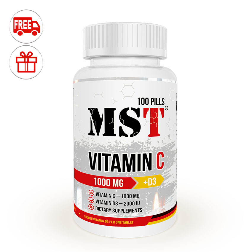 

Витамины MST Nutrition Vitamin C 100 таб