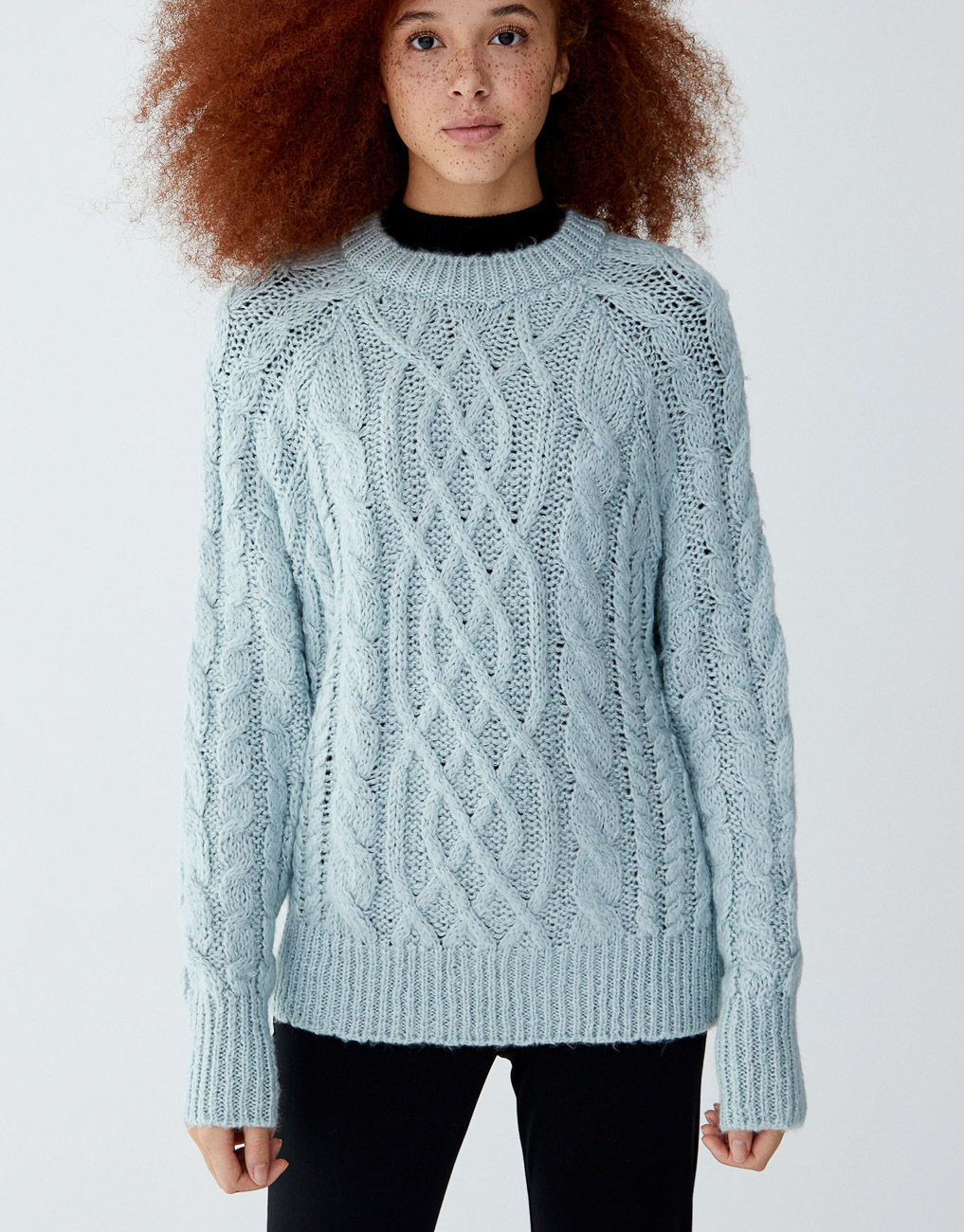 

Свитер PULL & BEAR Ж1051169 (9559/358/406) цвет голубой M