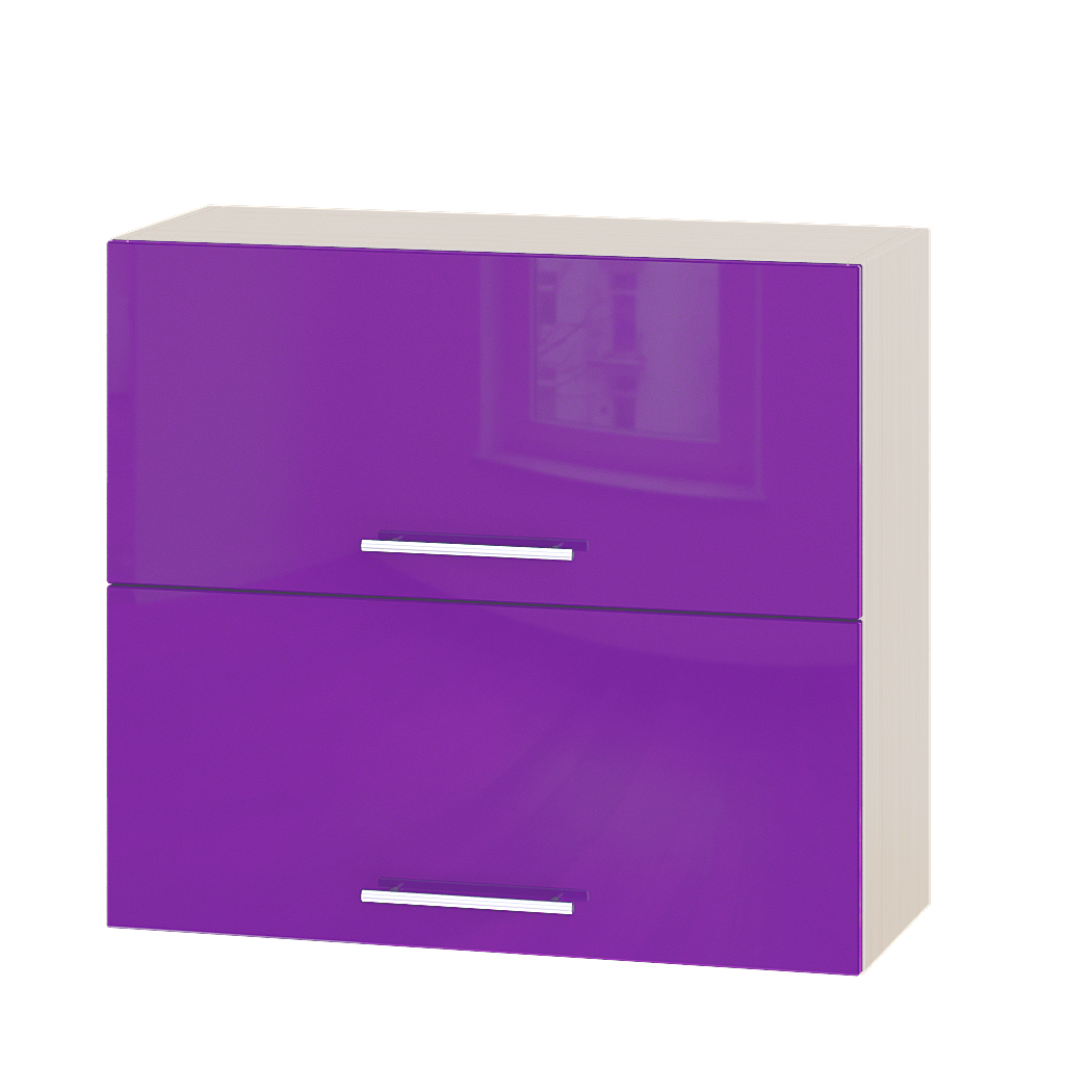 

Кухня Модерн модуль Верх В14-800 Сирень Глянец - Дуб молочный 80х30х72 см