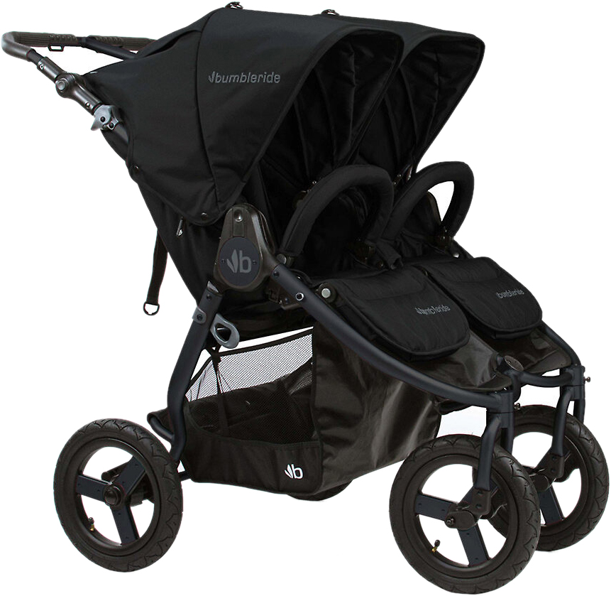 

Прогулочная коляска для двойни Bumbleride Indie Twin Matte Black (чорное шасси) (IT-980BK)
