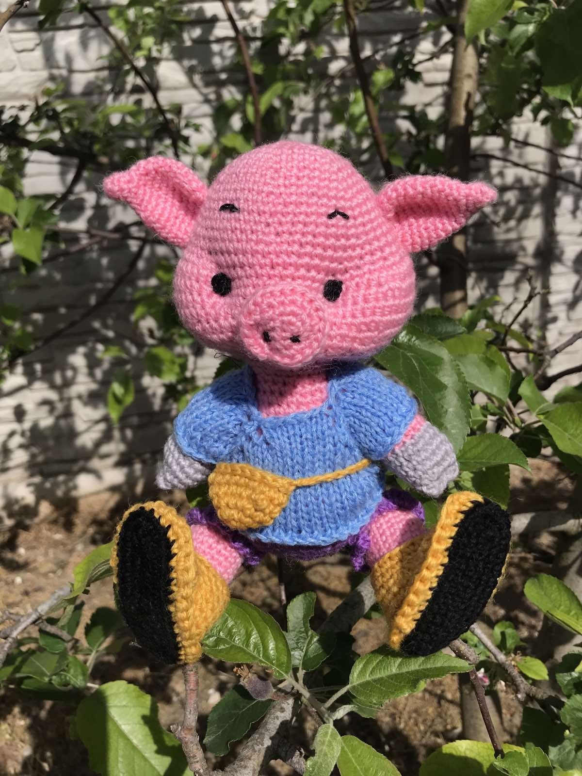 

Вязаная игрушка HandMade хрюшка (KTI-7)